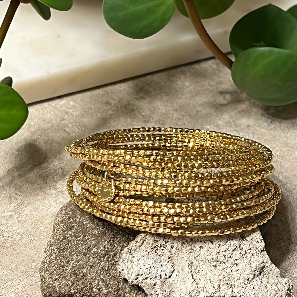 💖Stella & Dot Shimmering Gold Bracelet Set 💖